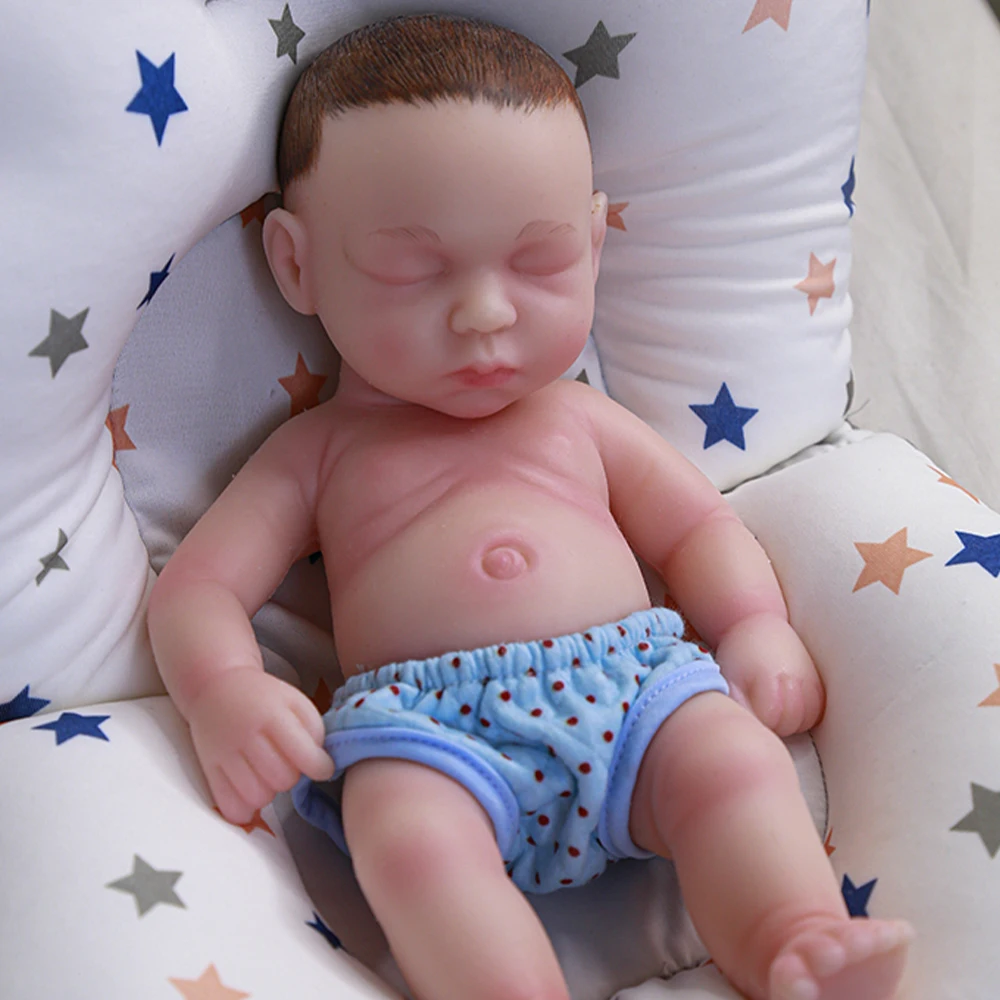 COSDOLL Full Body Silicone Baby Dolls 100% Soft Silicone Preemie Toys Unpainted Hot 2022 Gifts 12.2inches 1kg For Children Bebe