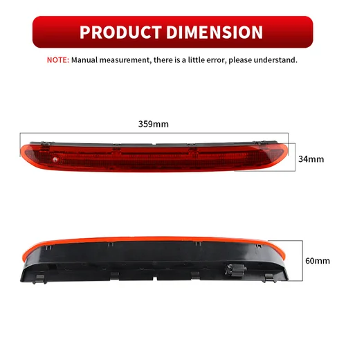 Imagen 2 del producto 1 unidad de luz LED de freno de montaje alto para VW Golf MK5 Gti Rabbit Passat B6 B7 para VW Tiguan Skoda 1K6945097A