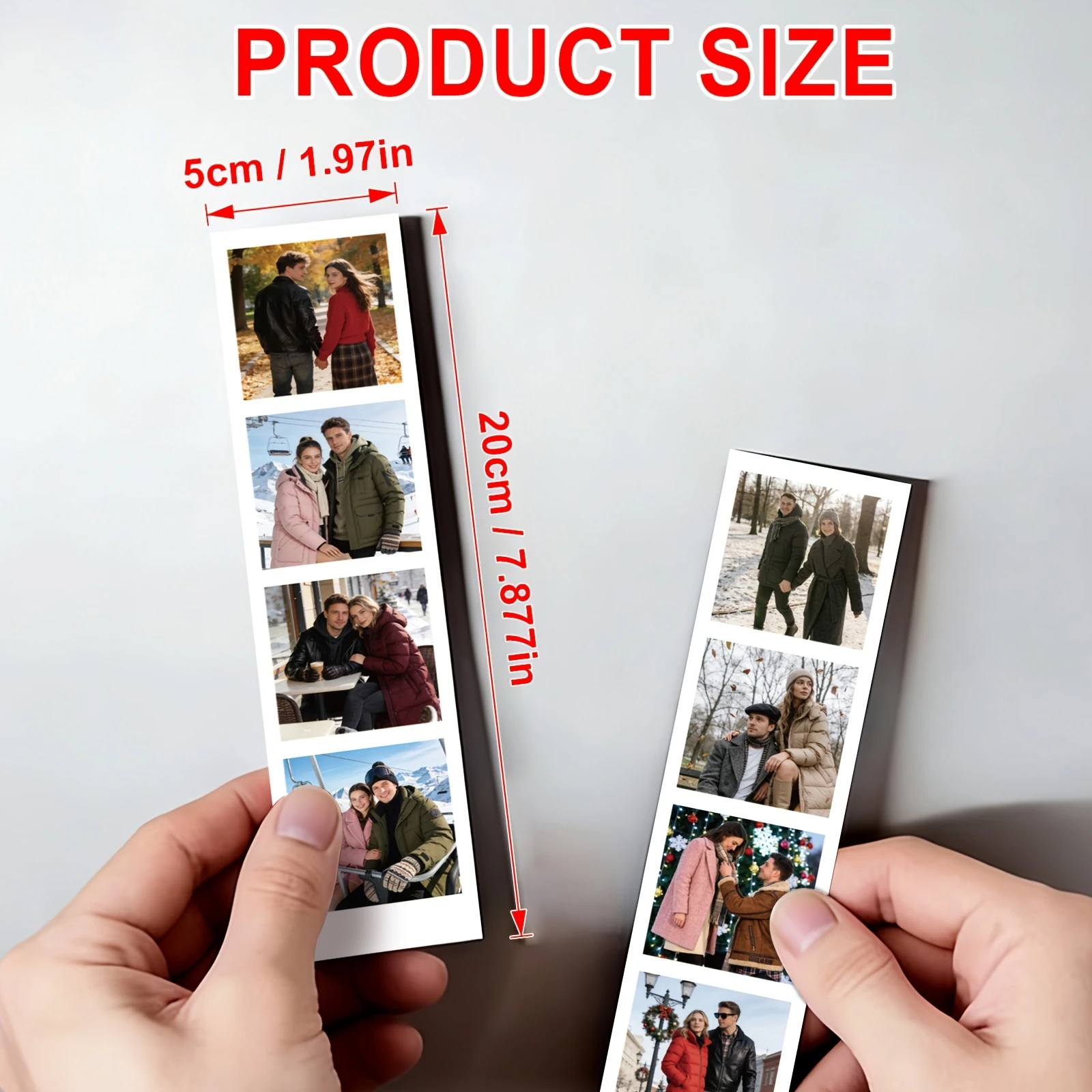 Custom Photo Fridge Magnets for Holidays, Wedding Graduation Birthday Bridal Shower & Travel Memory Home Kitchen Decor Stickers