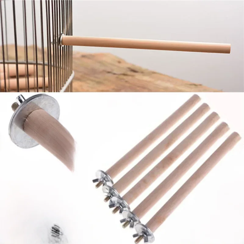 Bâton debout brut pour perroquets et animaux de compagnie, support suspendu en bois, support de jouets, perchoirs de branches de perruche pour Cage à oiseaux, Bar, fournitures pour animaux de