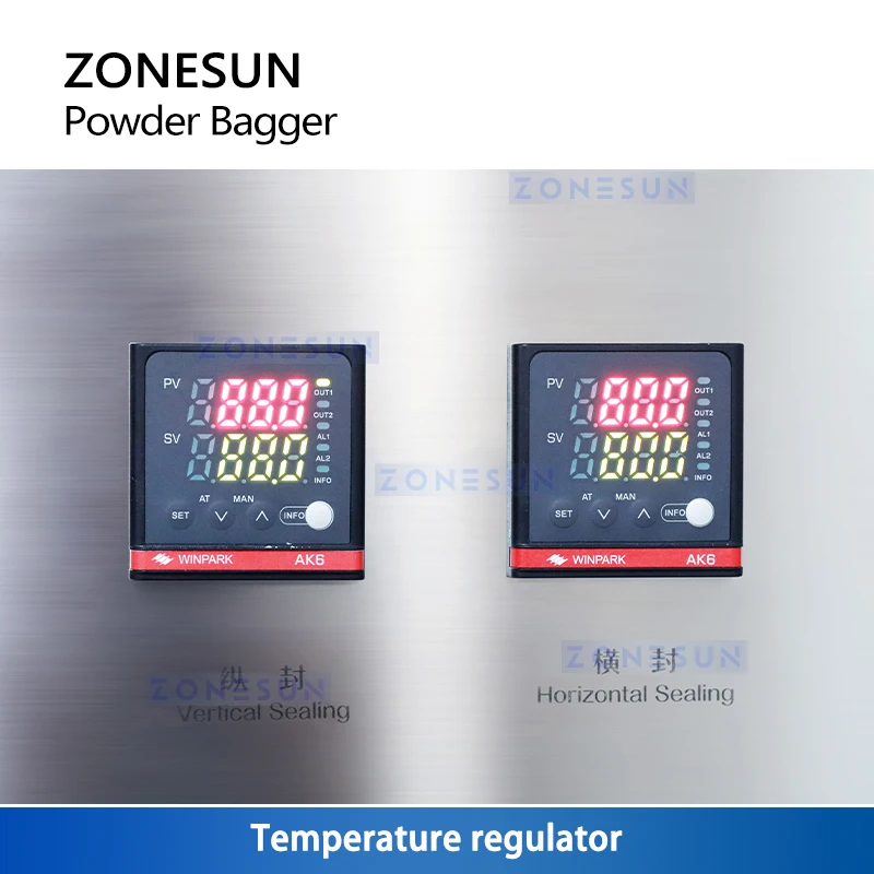 ZONESUN  Powder Bag Filling Sealing Machine Automatic Pouch Sachet 1-100g Spices Milk Coffee Pepper Flour Packaging ZS-FM61