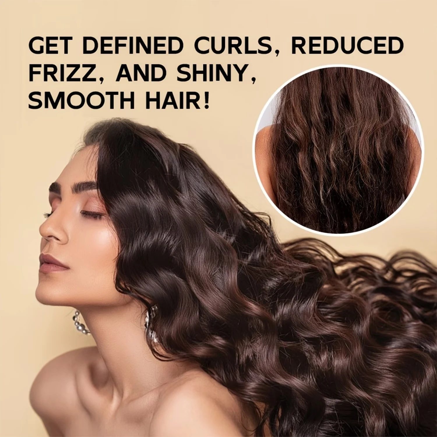 Water ice levin Curl Defining Cream 50g Aloe Coconut Oil Moisturizing Anti Frizz Hair Cream