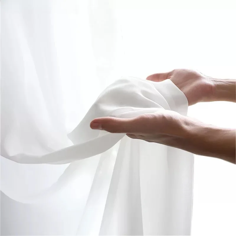 MAKEHOME najwyższej klasy Tulle zasłony do sypialni perspektywa Sheer Voile Tulle zasłony do salonu niestandardowy rozmiar — zdjęcie 2