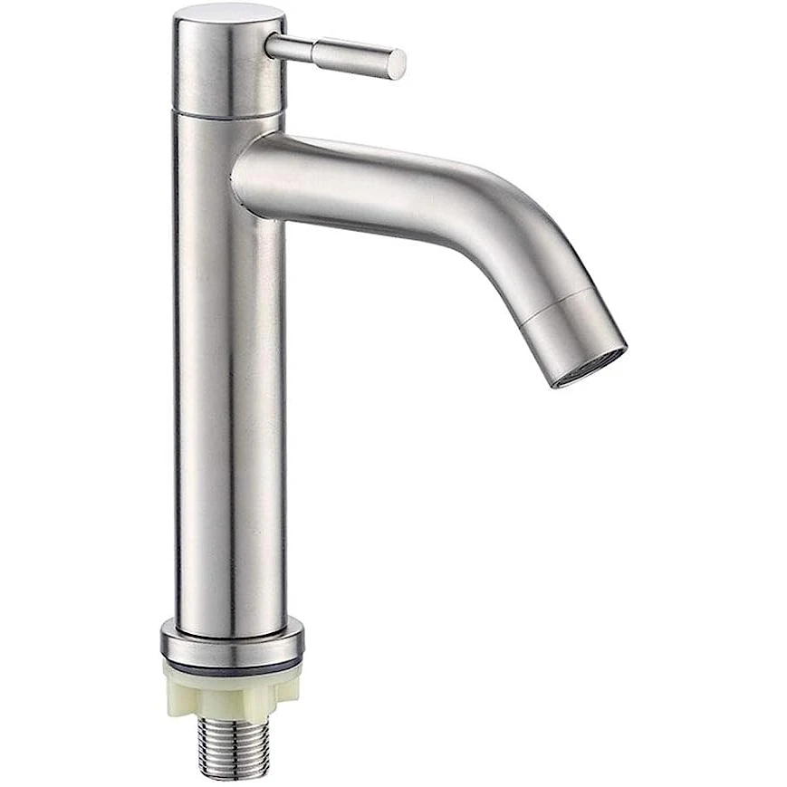 Modern Soft Single Hole Stainless Steel Bathroom Faucets with 304A Filter