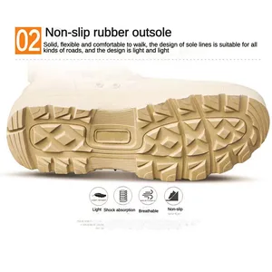 Botları taktikleri yüksek performanslı erkek-siyah, su geçirmez, yürüyüş, açık, botlar, askeri, kaymaz Ordudaki en iyi 10 satış coturno cano alto-no. 8