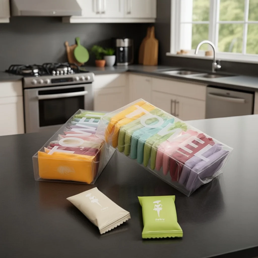 

Upgraded Compressed Disposable Facial Towel, Soft & Absorbent, Travel - friendly, Expands When Wet, Multi - colored Pack