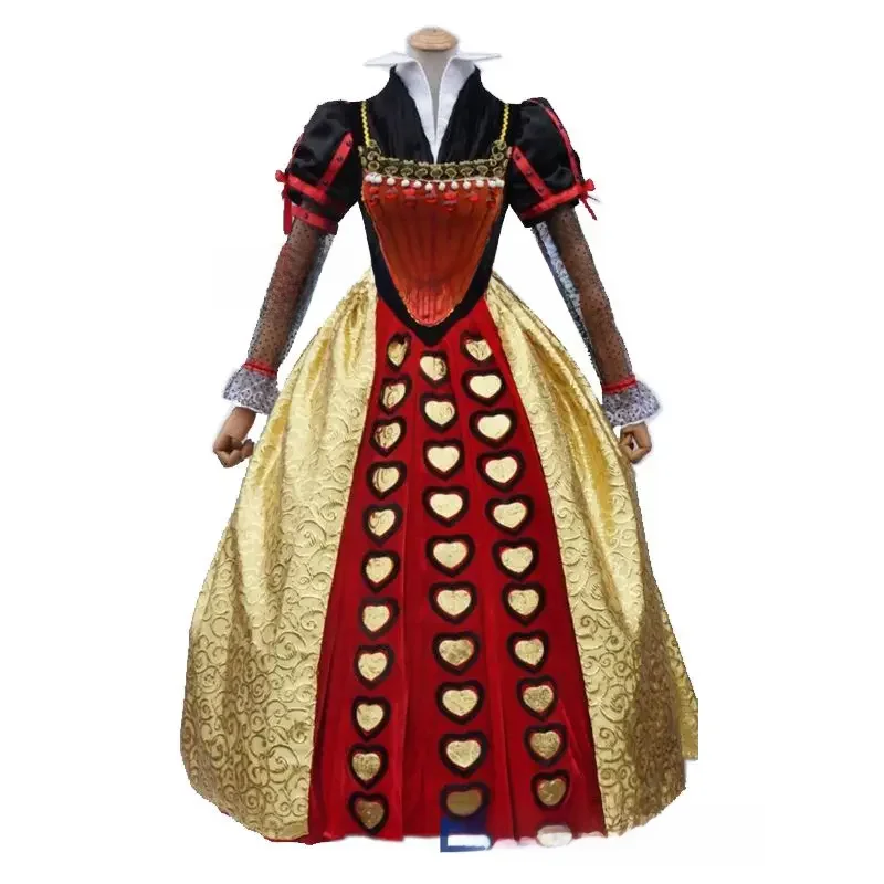Alice Cosplay Kostüm die rote Königin Cosplay Kleid Halloween Karneval Party Phantasie Anzug Kleidung