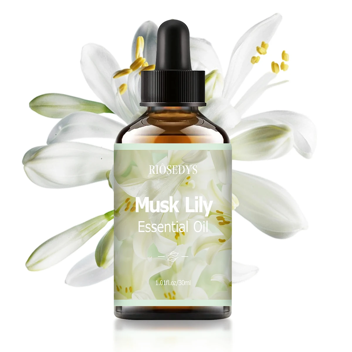 Musk Lily Essential Oil, Soft Floral Fragrance Oil for Diffusers, DIY Crafts & Aromatherapy, Elegant and Delicate Aroma