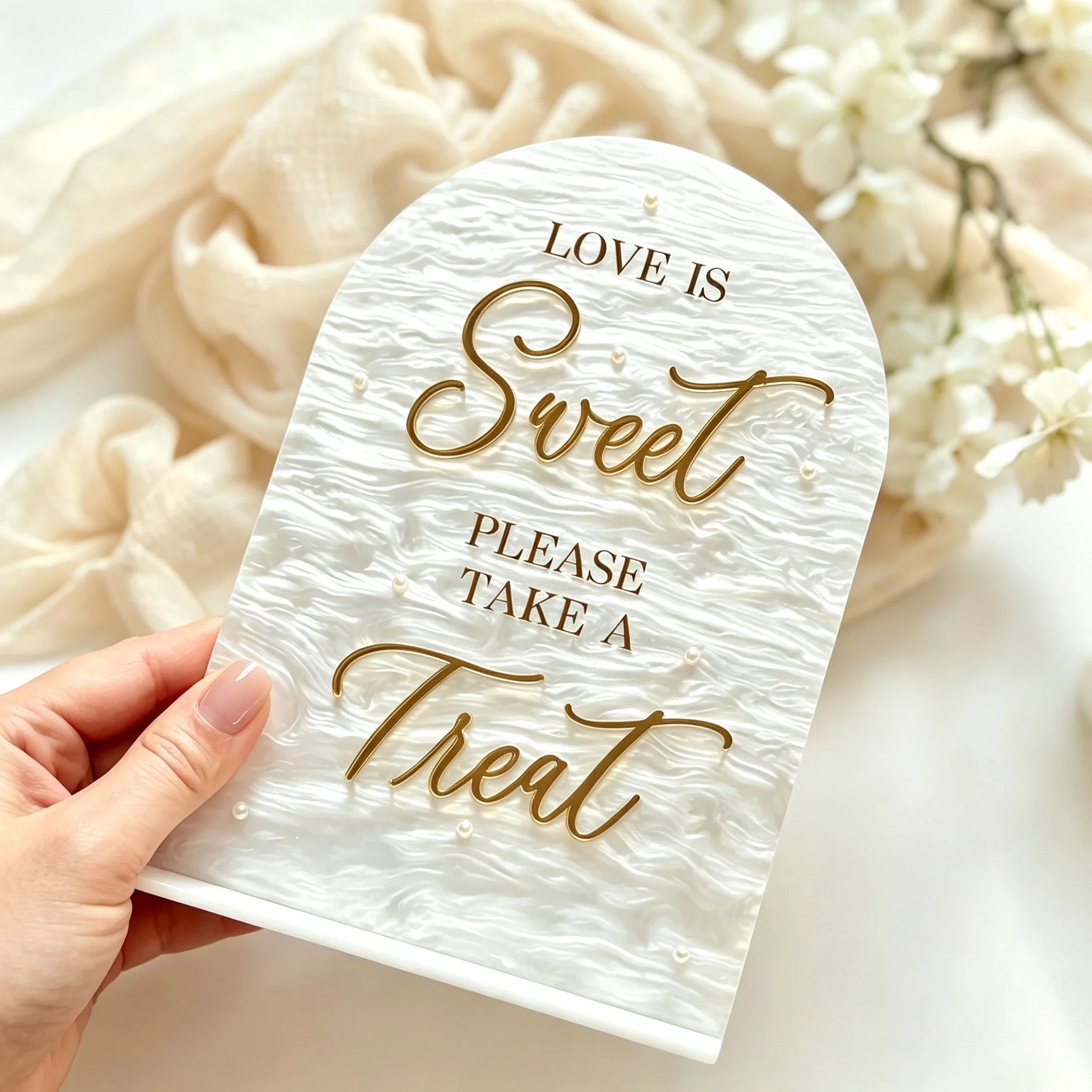 White Pearl Patterned 100% Virgin Material Friendly Cast Acrylic Sheet at 3MM Thickness Marble Acrylic for Laser Cutting Gifts