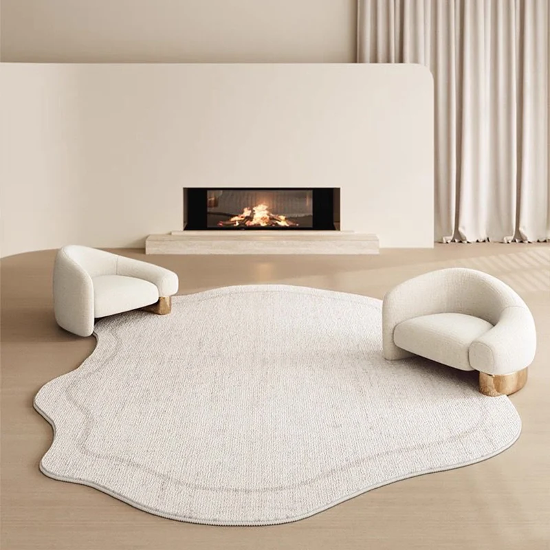 

Irregular Shape Contour Rugs for Bedroom Bedside Carpet Living Room Soft Fluffy Plush Mat Home Decoration Cloakroom Floor Mats