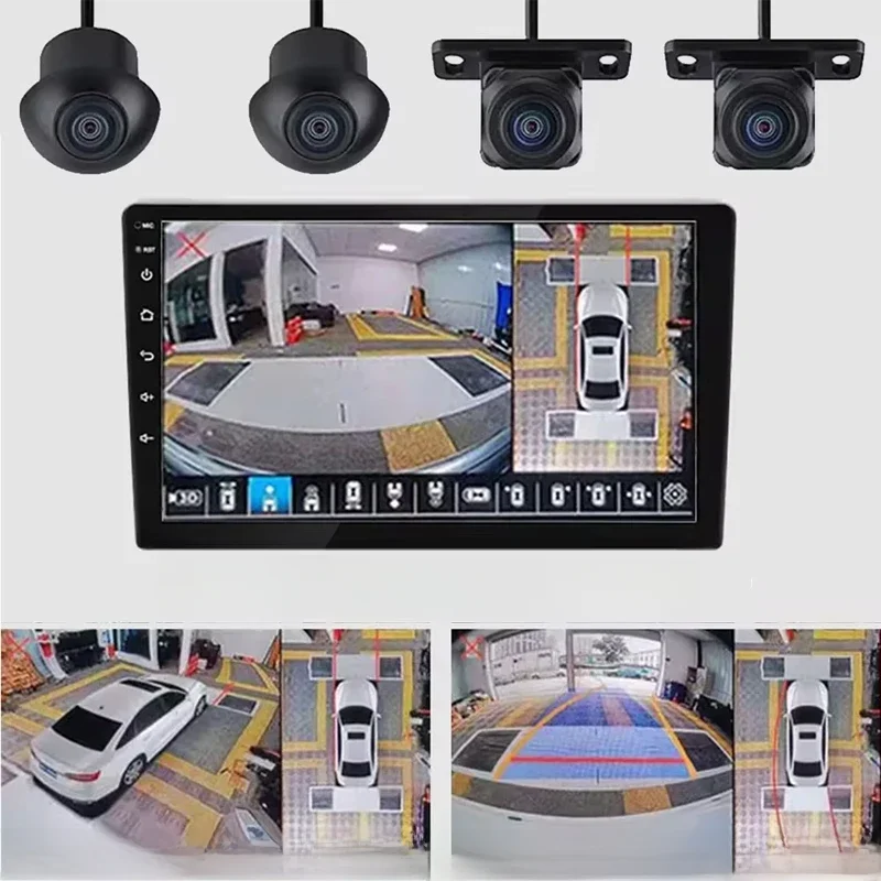 360 °   Kamera panoramiczna AHD1080P HD tył/przód/lewy/prawy 360 panoramiczne akcesoria do samochodowego radia android multimedia — zdjęcie 2