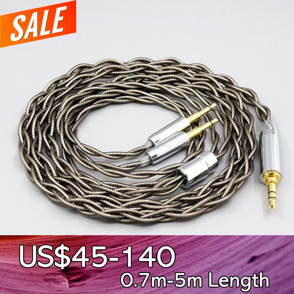 99% Pure Silver Palladium + Graphene Gold Earphone Shielding Cable For Sennheiser HD477 HD497 HD212 PRO EH250 EH350 LN008213