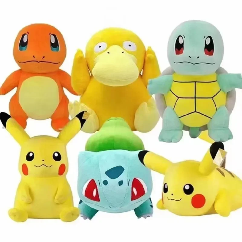 20 cm Pokemon Knuffels Kawaii Pikachu Raichu Jenny Schildpad Anime Pop Kinderen Verjaardag Kerstcadeau - afbeelding 2
