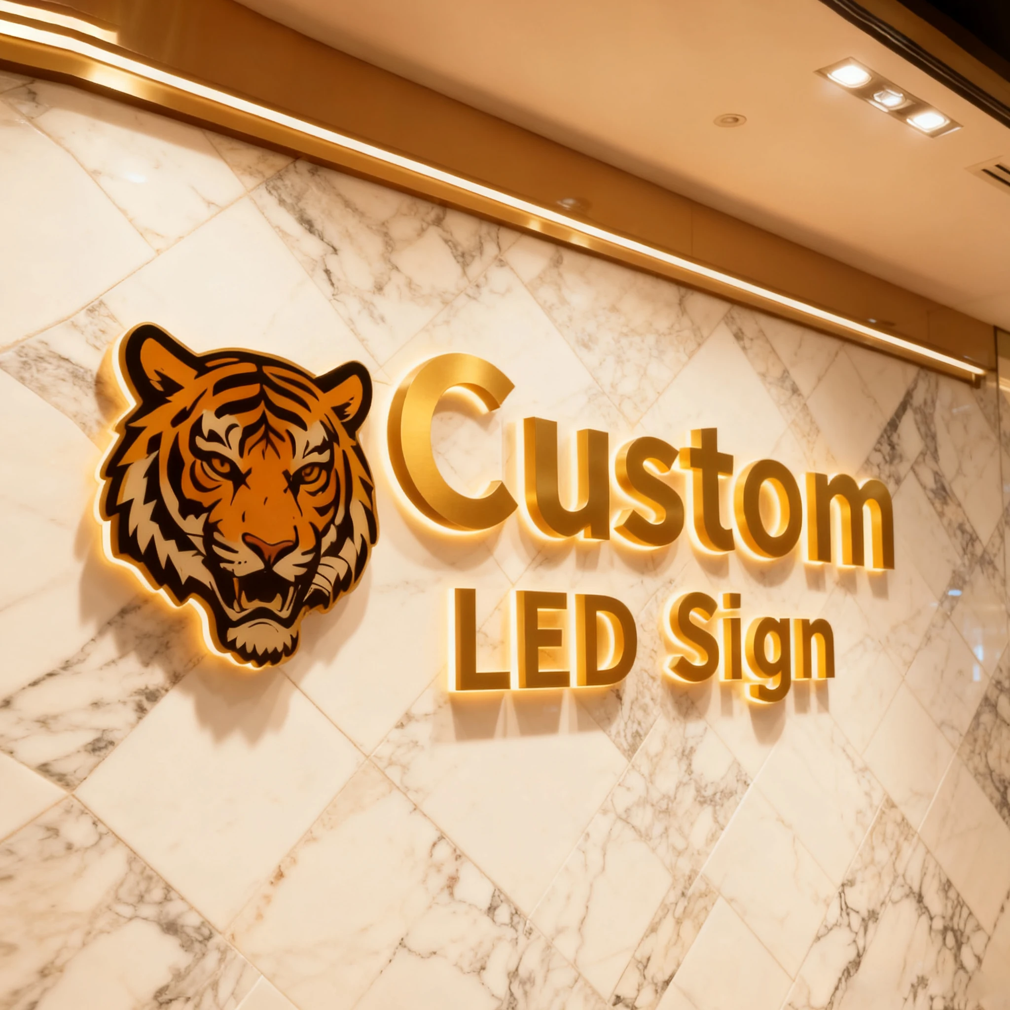 Custom 3D Metal Signage, Salon Sign, Backlit Logo Sign, Business Sign, Illuminated Letter Sign, Outdoor Light Sign,LED Sign