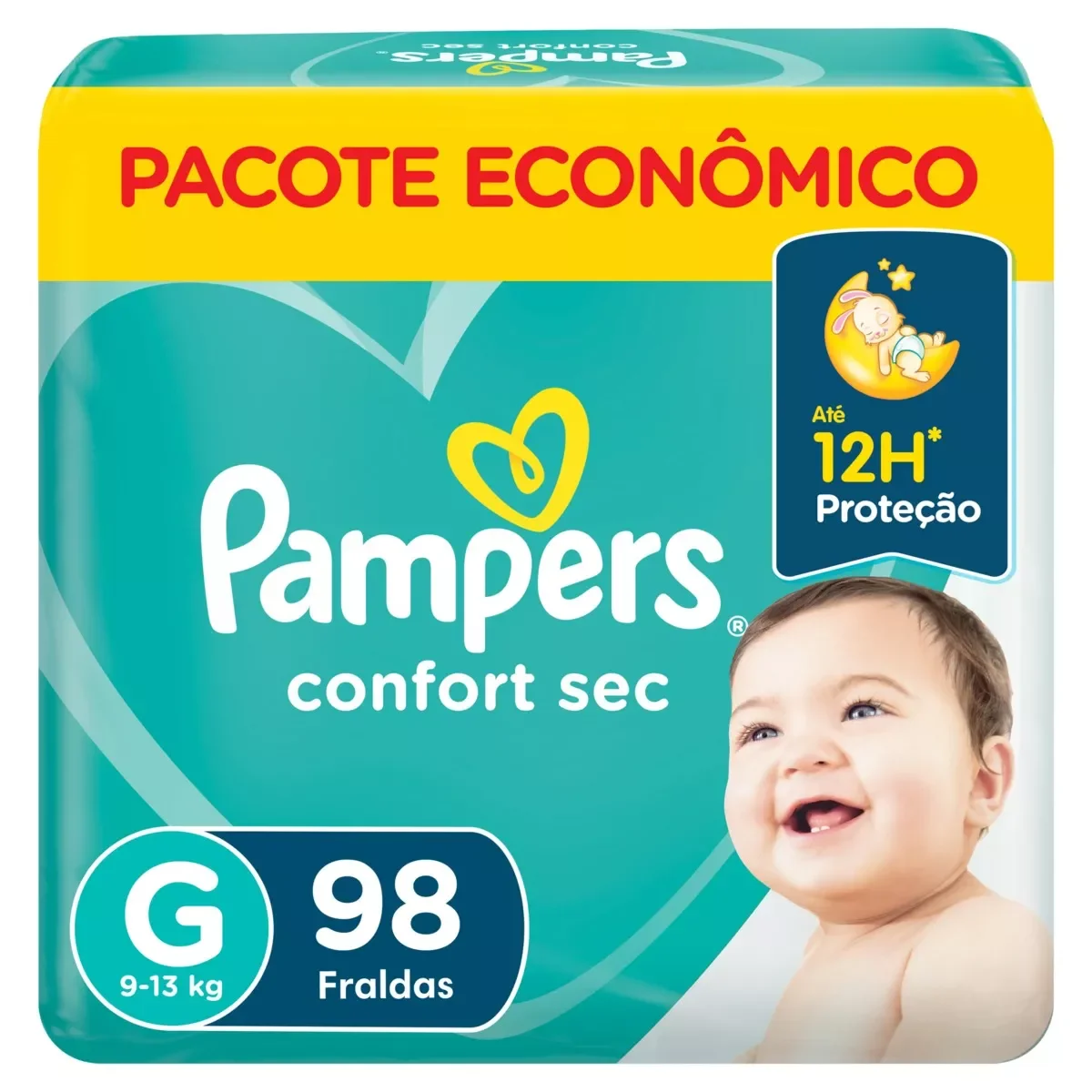 Diaper Pampers Confort Sec Max G 98 units