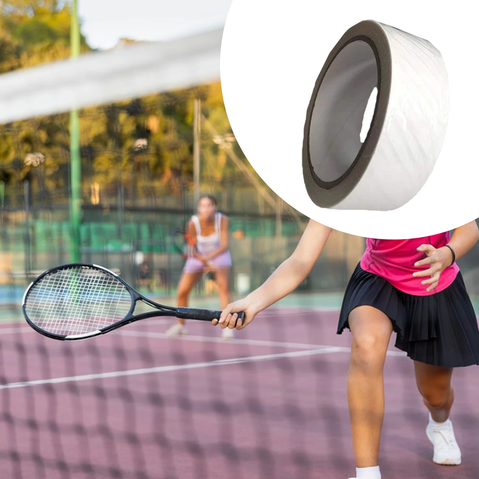 

5M TPU Transparent Tennis Racket Frame Protection Sticker Head Belt Guard against Bumps Scratches for Racket Frame