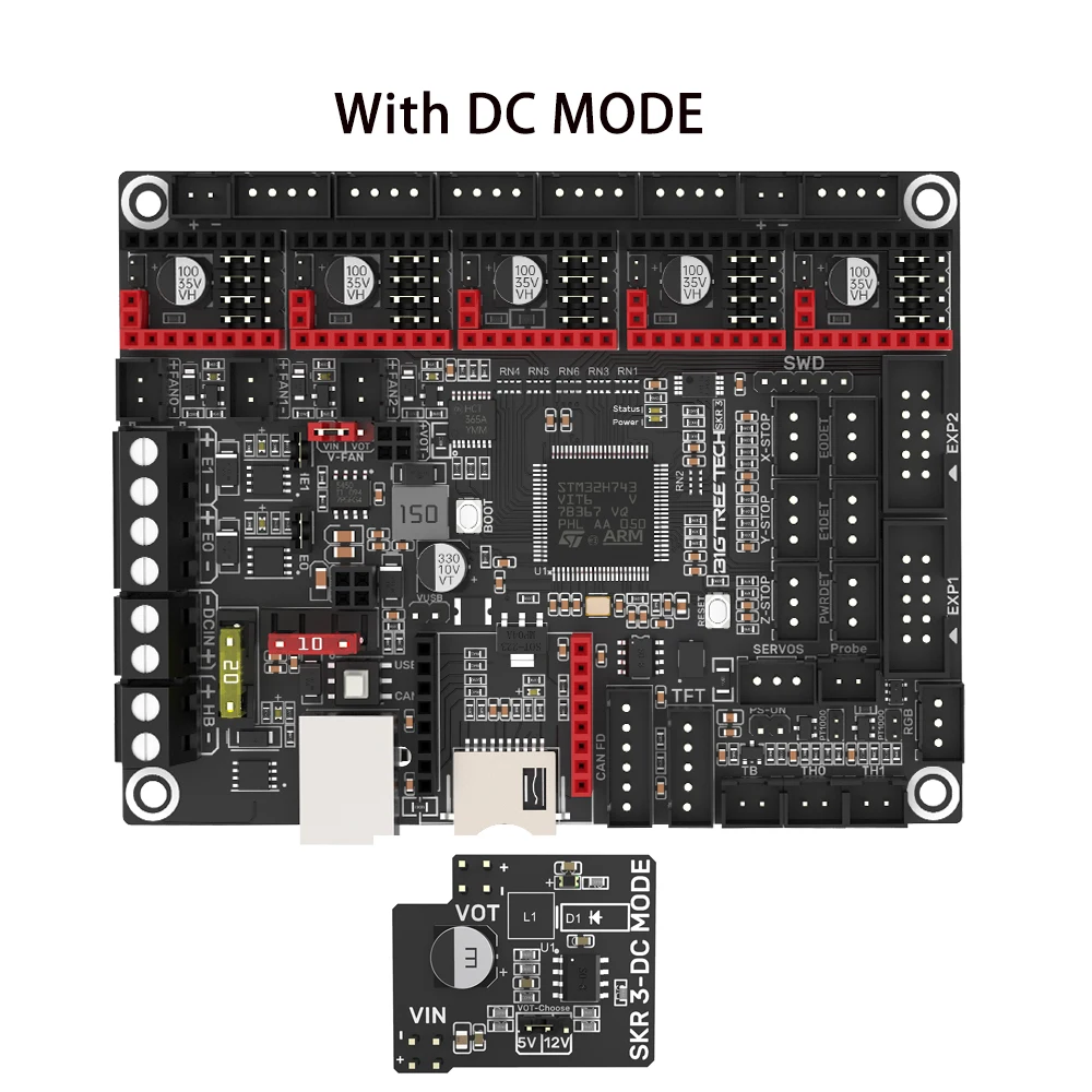 BIGTREETECH BTT SKR 3 32 Bit Moederbord Upgrade SKR 2 SKR V1.4 TURBO 3D Printer Onderdelen EZTMC5160 EZTMC2209 Voor Ender 3/5 V2