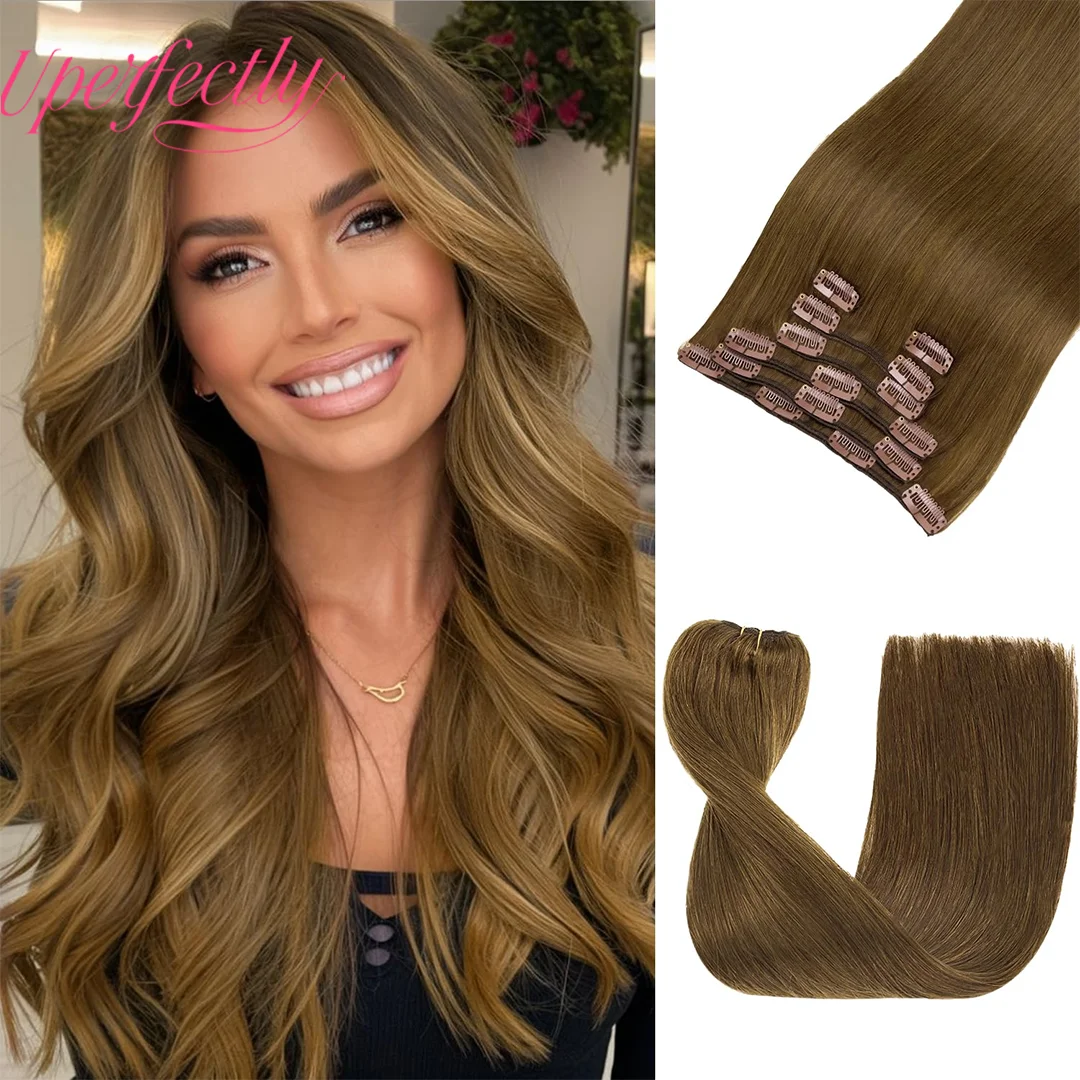 

12-22 Inch Clip-In Hair Extensions Real Hair Remy Straight Hair Set 7 Pieces European Clip-In Hair Extensions For Daily Use