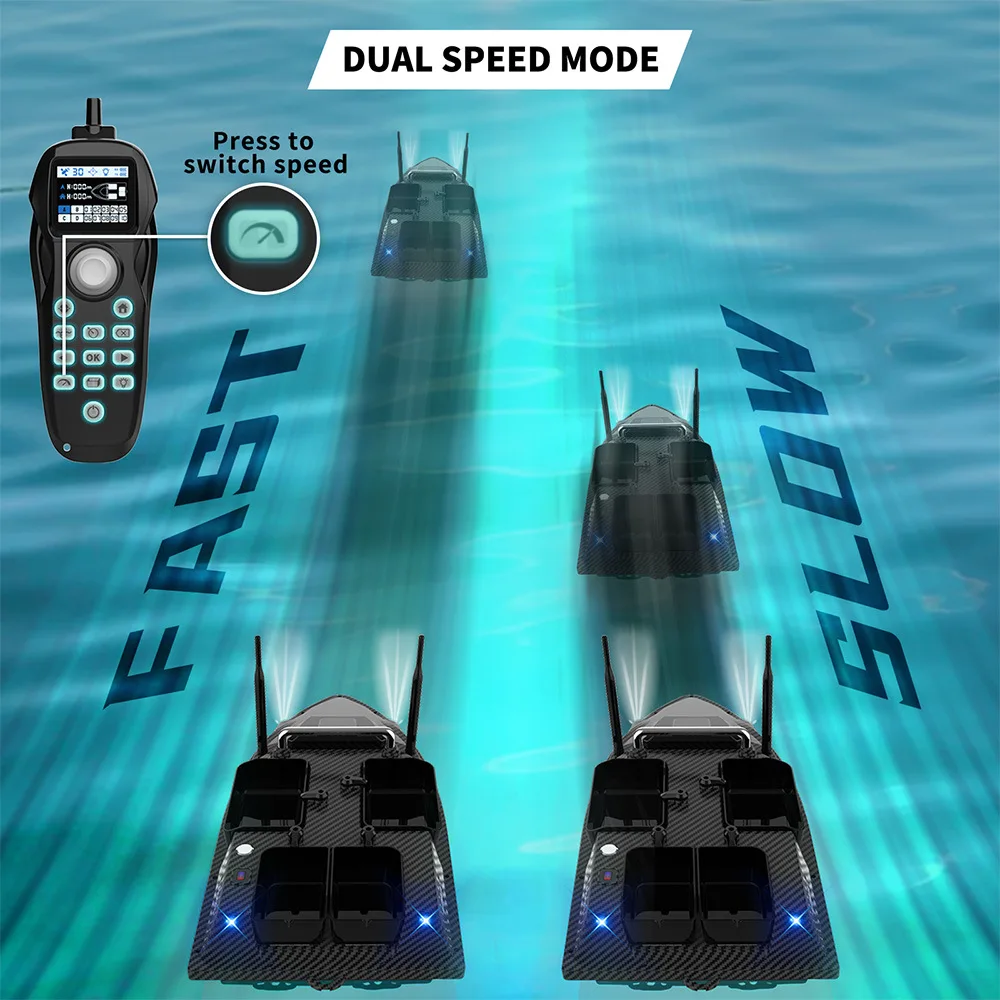 Flytec V803 Pro Eingebautes Sonar-Fischfinder-GPS-Köderboot 24000 mAh RC-Angelköderboot mit zwei Akkus 4 Angelpunkte 3 kg maximale Belastung – Detail 13