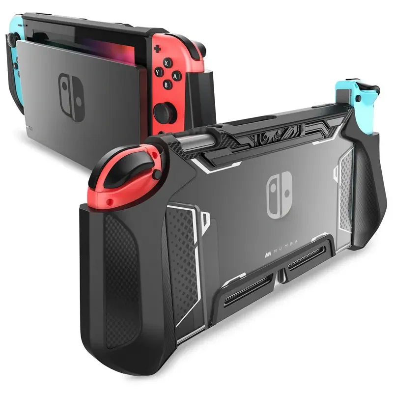 For Nintendo Switch Case MUMBA Series Blade TPU Grip Protective Cover Dockable Case Compatible with Console & Joy-Con Controller — zdjęcie produktu 7
