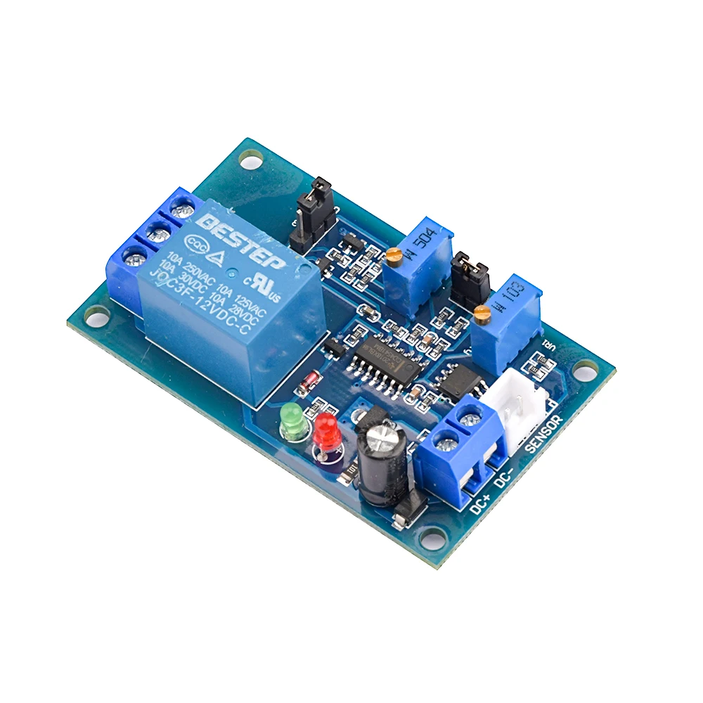 12V Light Photoswitch Sensor Switch LDR Photoresistor Relay Module Light Detection Photosensitive Sensor Board with cable