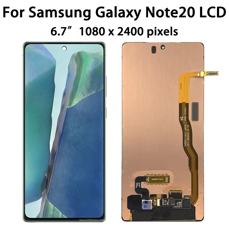 6.7“Super AMOLED Note 20 Display Fingerprint  For Samsung  Note20 5G N980F N981B LCD Touch Screen Digitizer Repair Parts