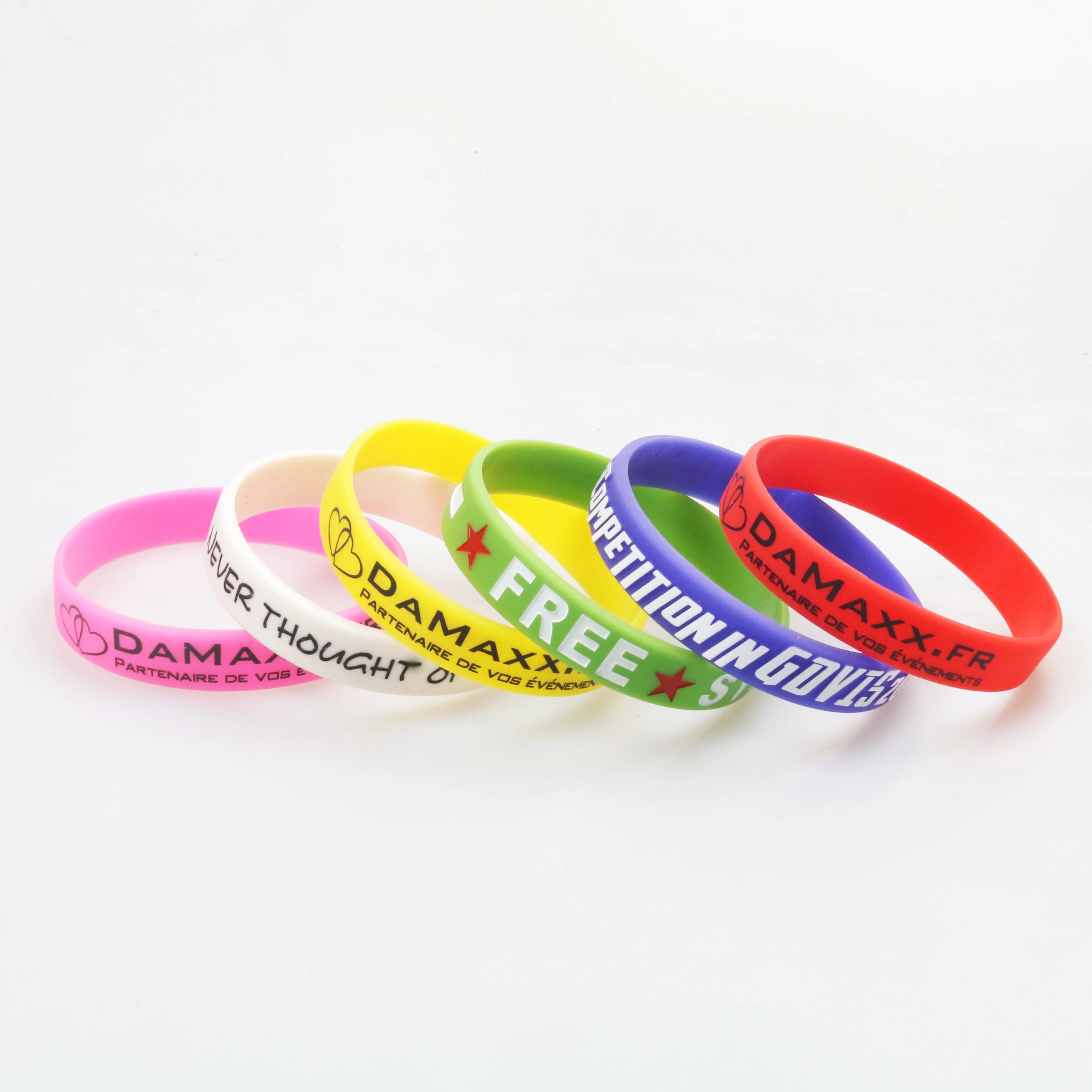 Custom Wristband ID SOS Bracelets, 100pcs Set