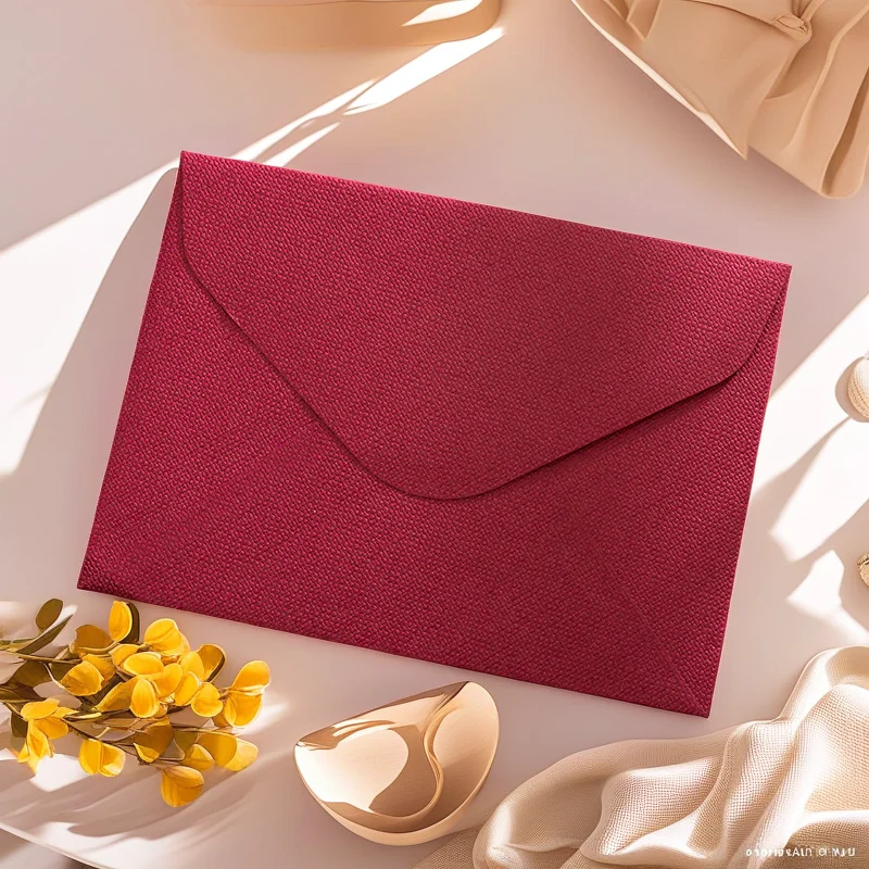 10Pcs Western-Style Retro Linen Pattern Envelopes, High-End Business Invitation Postcards