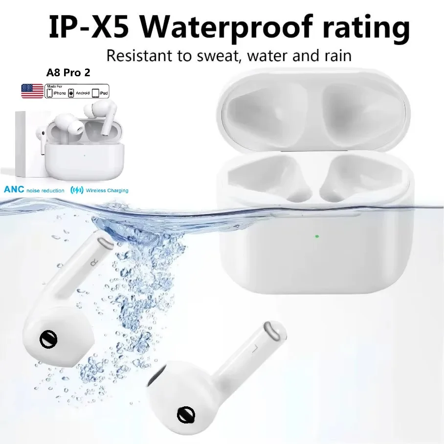 

Original ANC Pro 2 & Pro 4 Earphones New Generation Earbuds for Special Customers with Logo On Box Double Box For All Phone