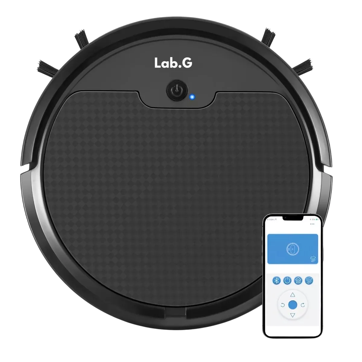 Aspiradora Robótica Lab.G Super Delgado Succión Negro