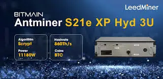 BUY 2 GET 1 FREE Bitmain Antminer S21e XP Hydro 3U (860TH) Bitcoin Crypto ASIC Miner