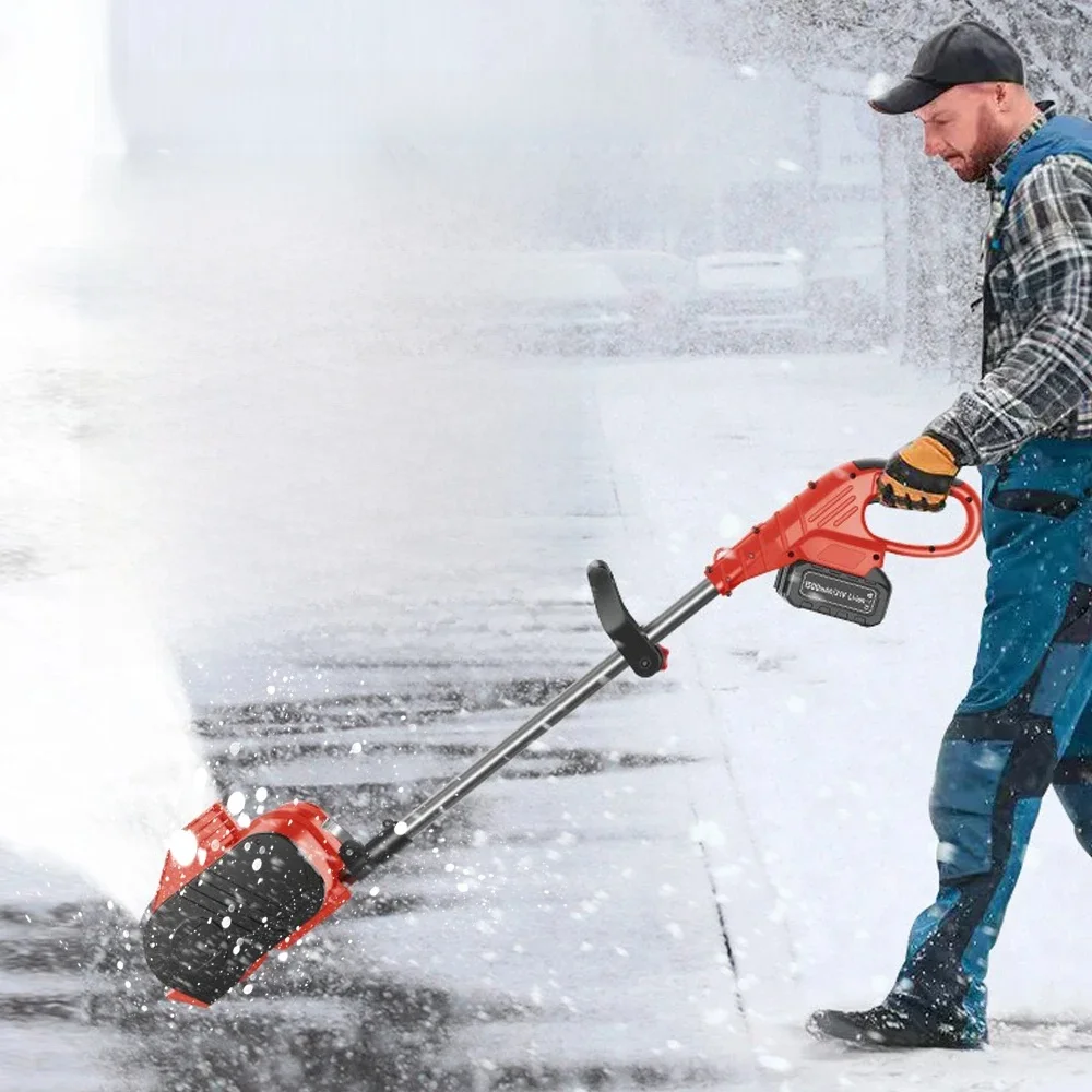 Wireless Split Snow Removal Machine Snowplow Portable Hand Push Snow Clearer Outdoor Snow Pusher Small Cleaning Machine