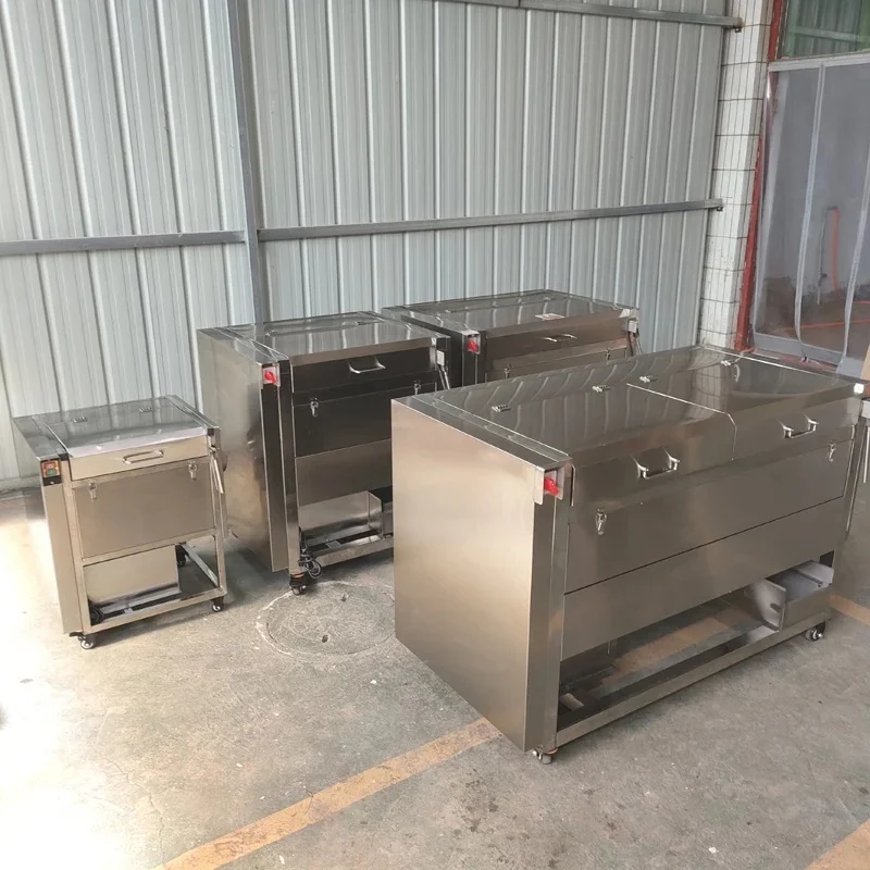 Potato peeler Commercial stainless steel 220V automatic Potato peeling machine Cleaning machine Potato cleaner 1500w