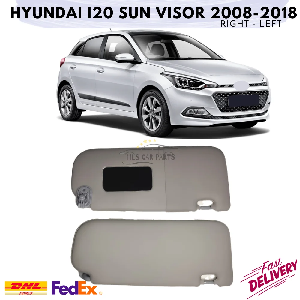 

For Hyundai i20 Interior Sun Visor Protection 2008-2018 Left Right 2 Pcs Car Accessories Replacement Parts Trim Fast Delivery