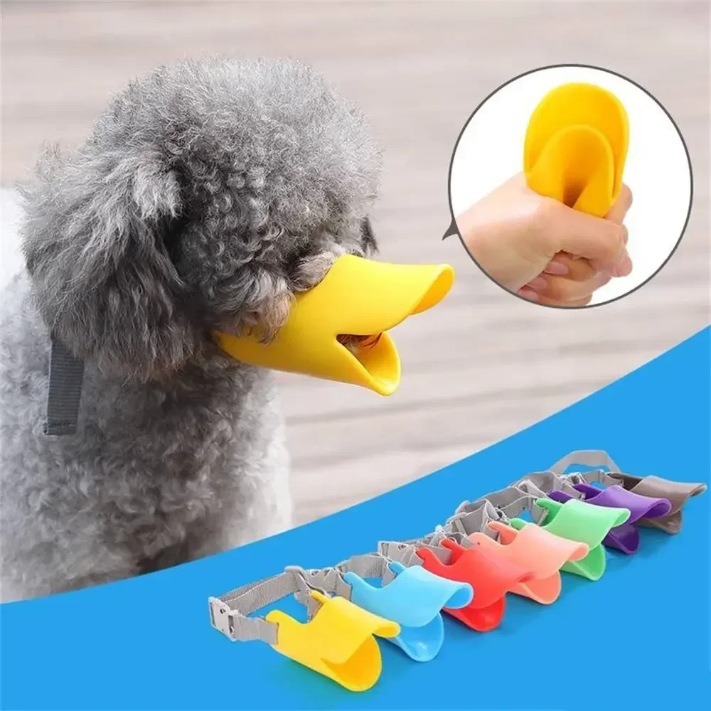 Verstellbare Silikon Hund Schnauze Maske Mund abdeckung Anti Bellen Anti Biss atmungsaktive Haustier