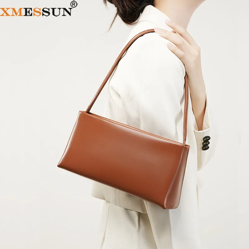 XMESSUN New Trendy Soft Leather Shoulder Bags For Women Fashion Designer High Quality Lady Messenger Bag Crossbody Tote Bag