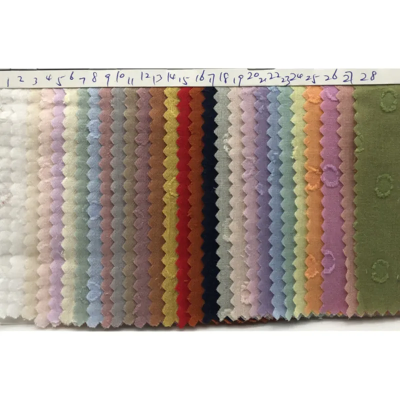 Solid Washed Cotton Polka Dot Fancy Jacquard Fabric Lightweight Breathable for Spring Summer Women's Clothing Sewing Material view 4
