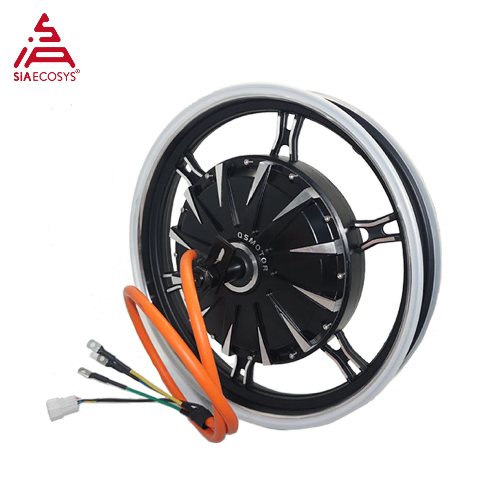 QSMOTOR QS260 35H V1 2000W 72V Hub Motor 17x2.5inch 170N.m Torque 72V IP65 BLDC Double-Axle for E-Motorcycle E-Scooter