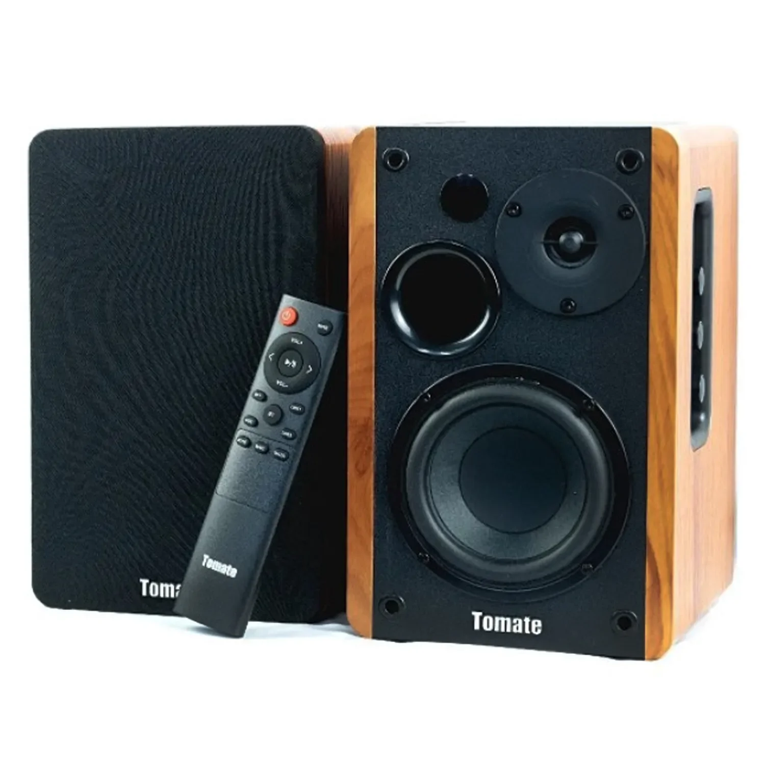 MTS-2026 Tomato Speaker with Black Bluetooth Wooden Detail 110V/220V Professional Portable Home Party Speaker