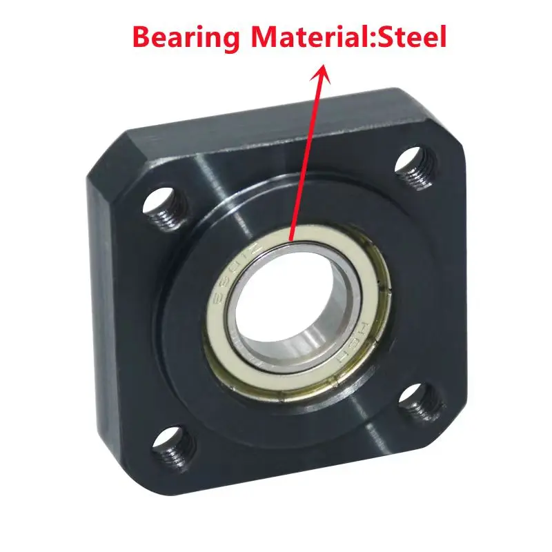 factory outlet steel Flange Square Housing Single Bearings with Housings Bearing seat assembly Direct Mount Unbuckled ring