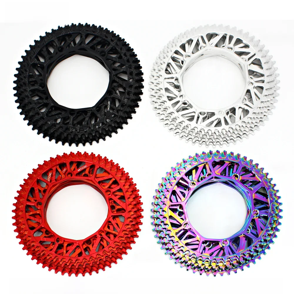 Litepro tarcza 130BCD 48T 50T 52T 54T 56T 58T pojedyncza tarcza koła łańcuchowego rower składany łańcuch koła bmx Chain Link części rowerowe — zdjęcie 2