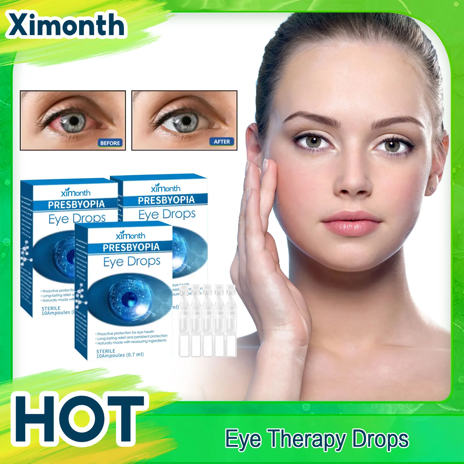 

Cataract Treatment Eye Drops Dry Itchy Eyes Fatigue Care Relieve Blurred Vision Treating Redness Eyes Eyesight Improvement Drop