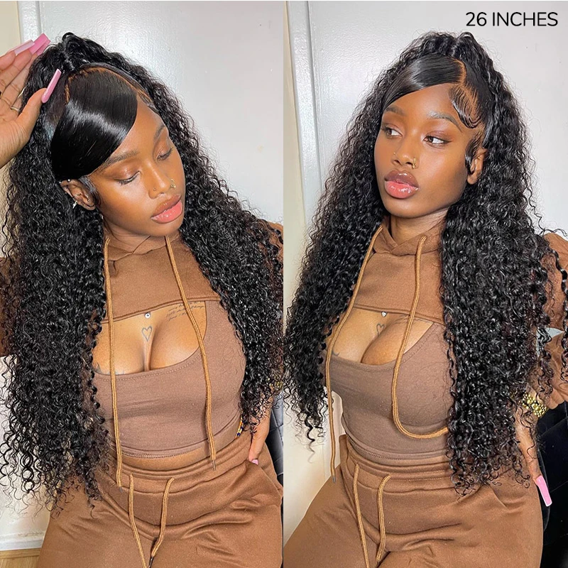 

HD Lace Wig 5x5 Glueless Water Wave Closure Wigs Curly Human Hair Wig For Women Wear To Go Wig With Pre-plucked Nature Hairline