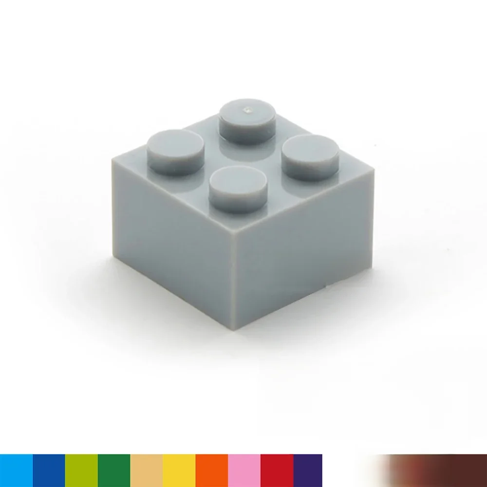 Blocs de construction à monter soi-même, 60 pièces, figurines épaisses, briques 2x2 points, taille créative éducative, compatibles avec 3003 jouets en plastique pour enfants