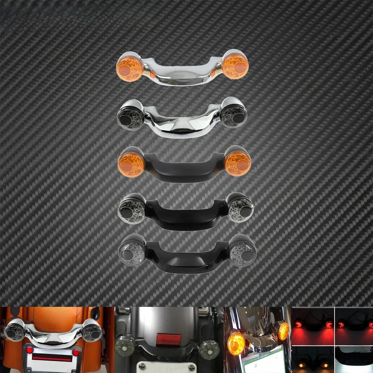 Tylny kierunkowskaz LED do motocykli Harley Touring Road Street Glide Road King FLHX FLTRXS CVO 2010-2021 — zdjęcie 2
