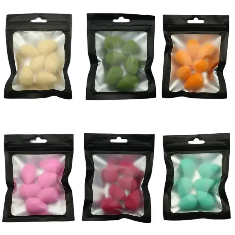OGEYER 6 pièces Mini éponge de maquillage bouffée beauté poudre éponge pour maquillage correcteur liquide fond de teint visage cosmétique bouffée maquillage éponge