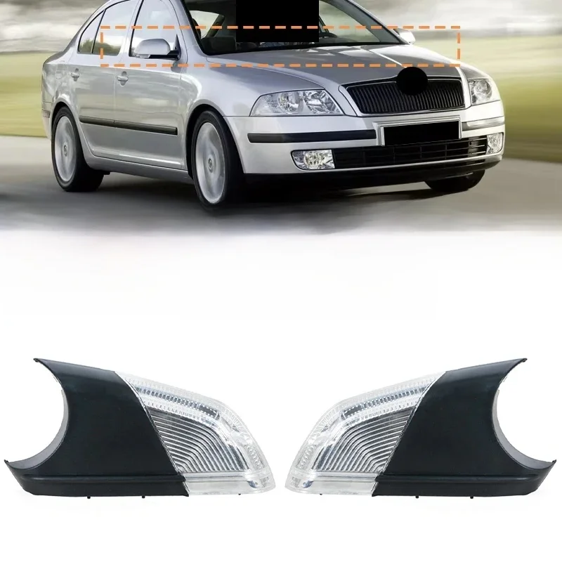 Samochód LED widok z tyłu lusterko boczne skrzydło kierunkowskaz lampa 1Z0949101C dla Skoda Octavia MK2 A5 2004 2005 2006 2007 2008 — zdjęcie 2
