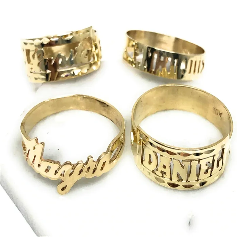 Custom Name Ring Personalized Jewelrys Stainless Steel Ring Hip-Hop Rock High Quality Unisex Accessories Rings Gift Punk