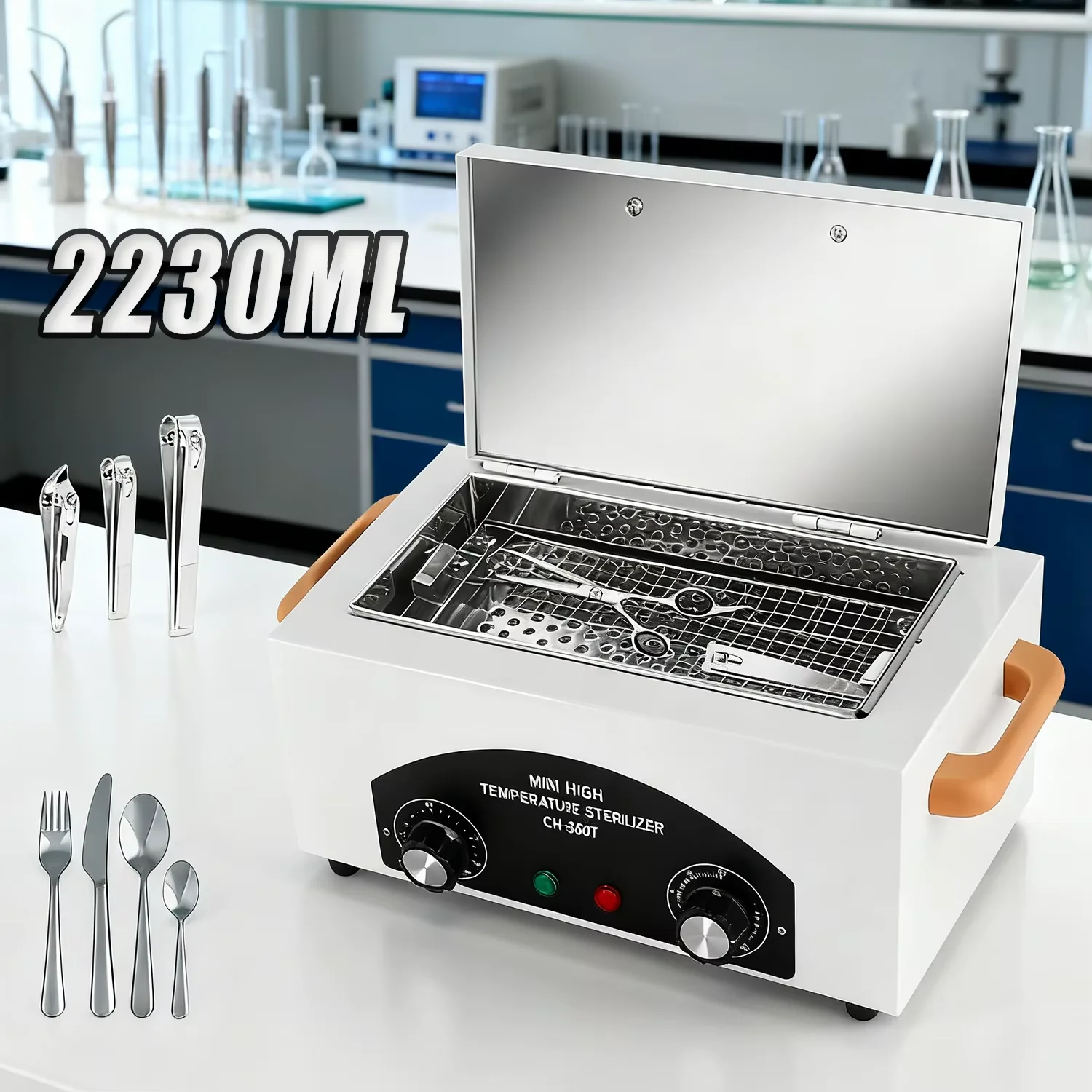 Heißluft sterilisator 300w Trocken wärme Desinfektion Fußpflege Tattoo Nagel Studio Sterilisator Schrank Autoklav mit Timer