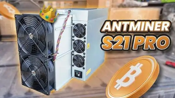 X/O Bitmain Antminer S21 Pro 234Th BTC Asic Miner
